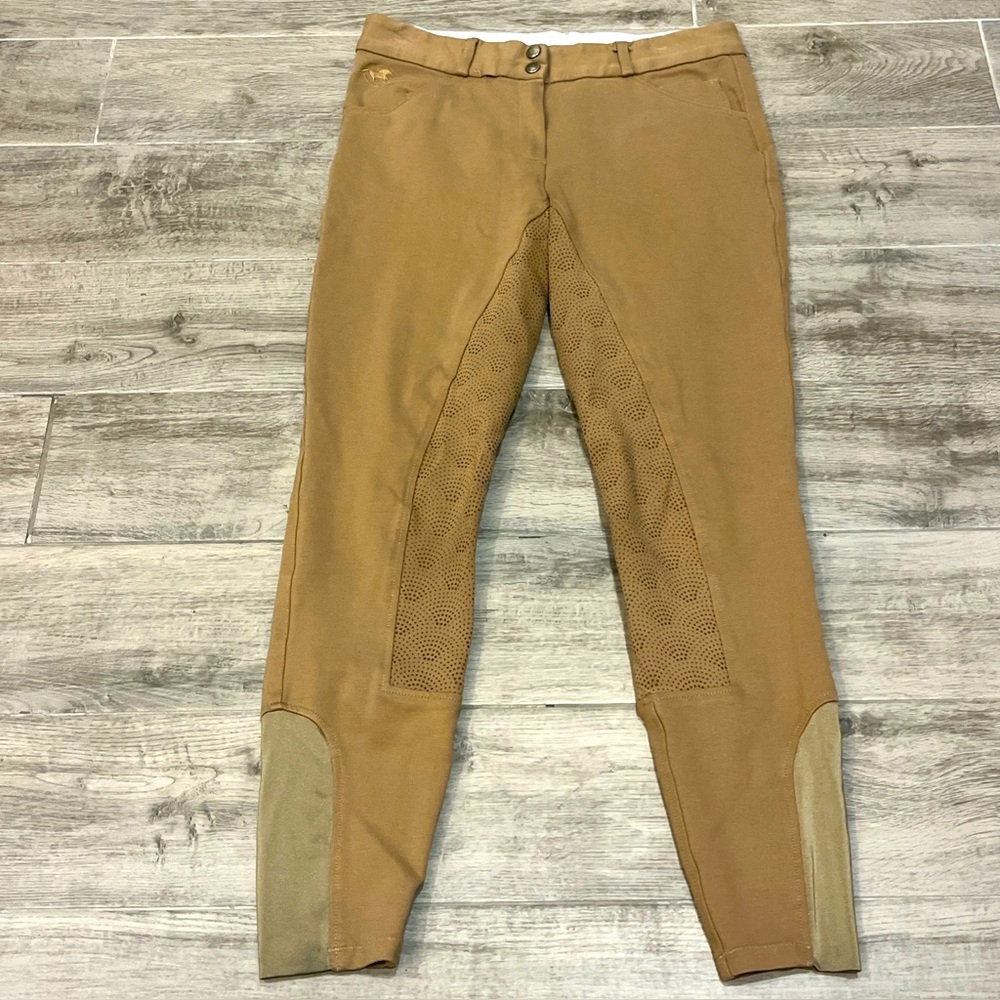 Piper by Smartpak Women’s Pants Equestrian Horse Tan Khaki Size 32 L Silicone‎
